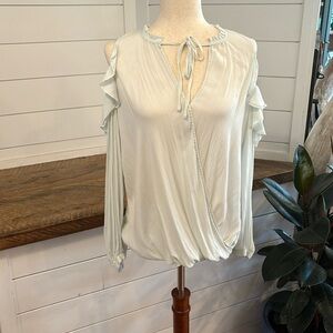 Maeve off shoulder flowy blouse